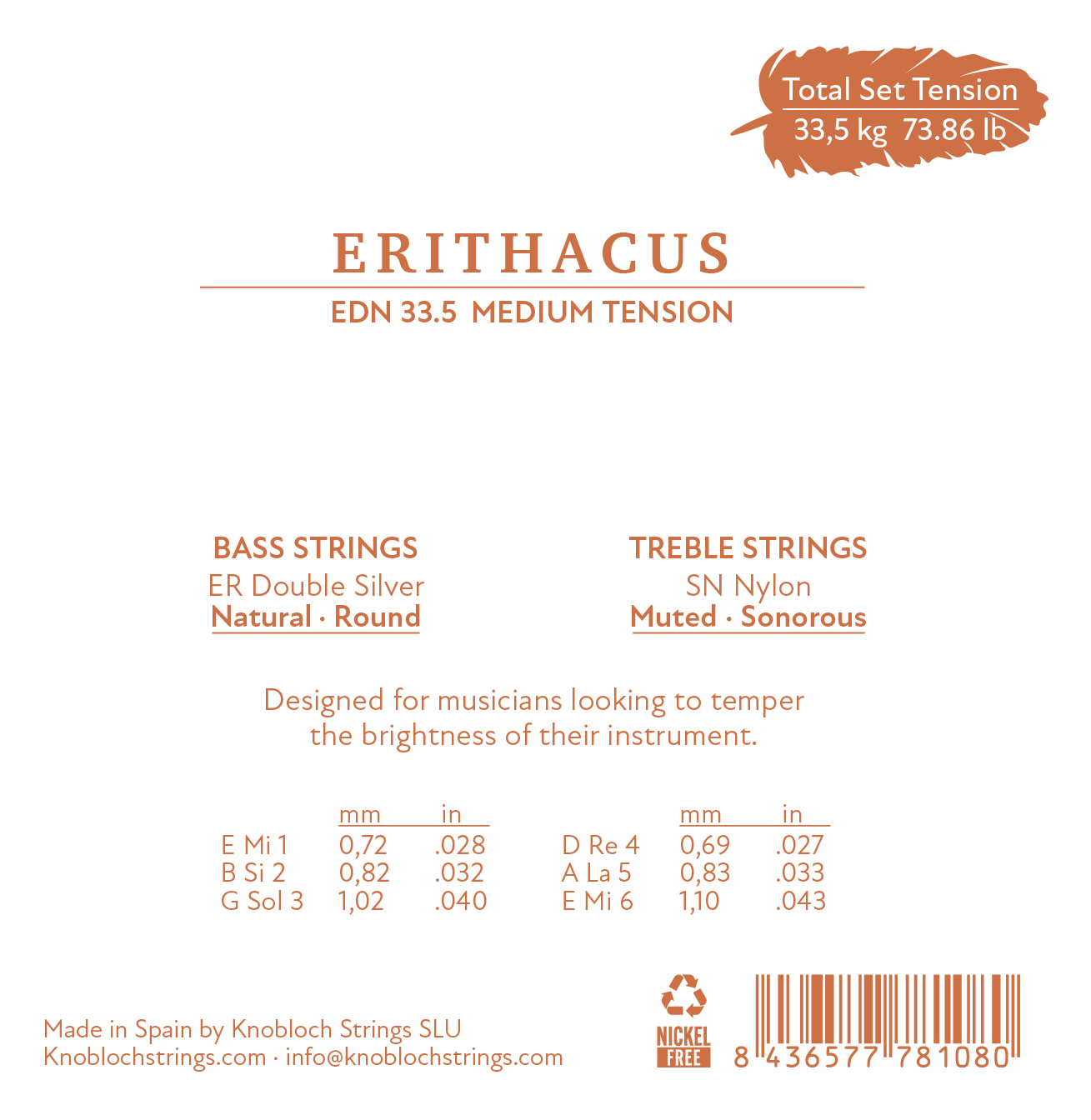 EDB_33-0_Ericathus_BI Nylon_Medium Low Tension