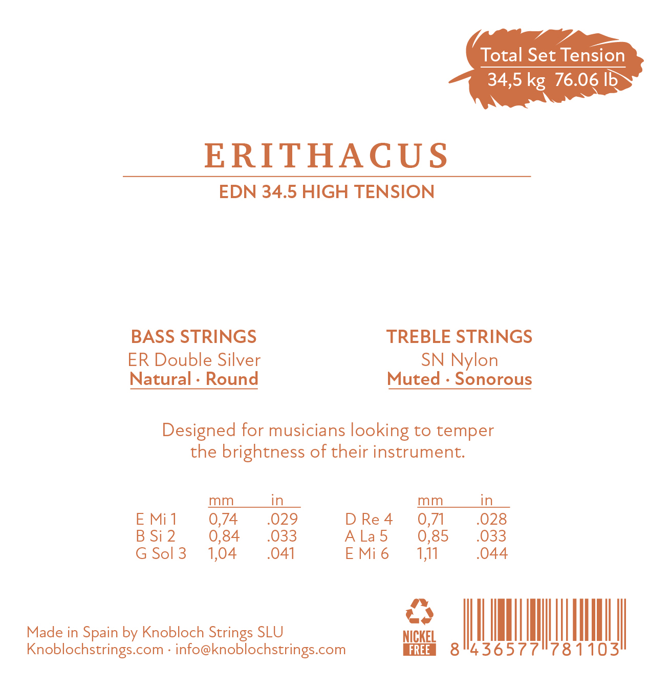 EDB_33-0_Ericathus_BI Nylon_Medium Low Tension